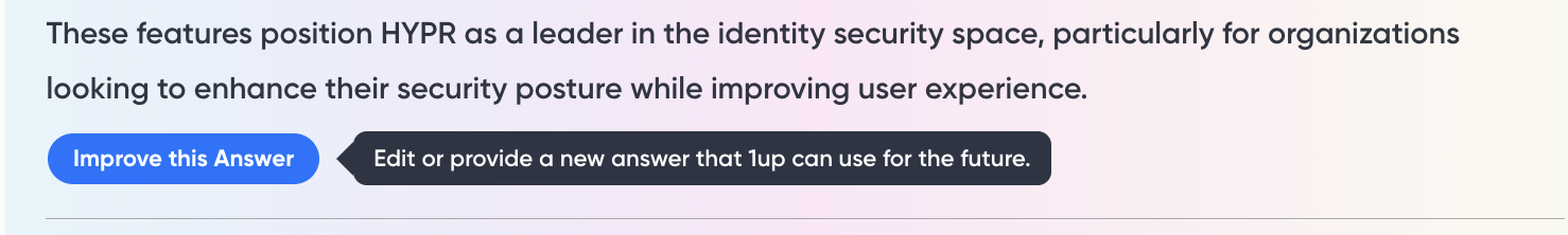 improve answer in 1up